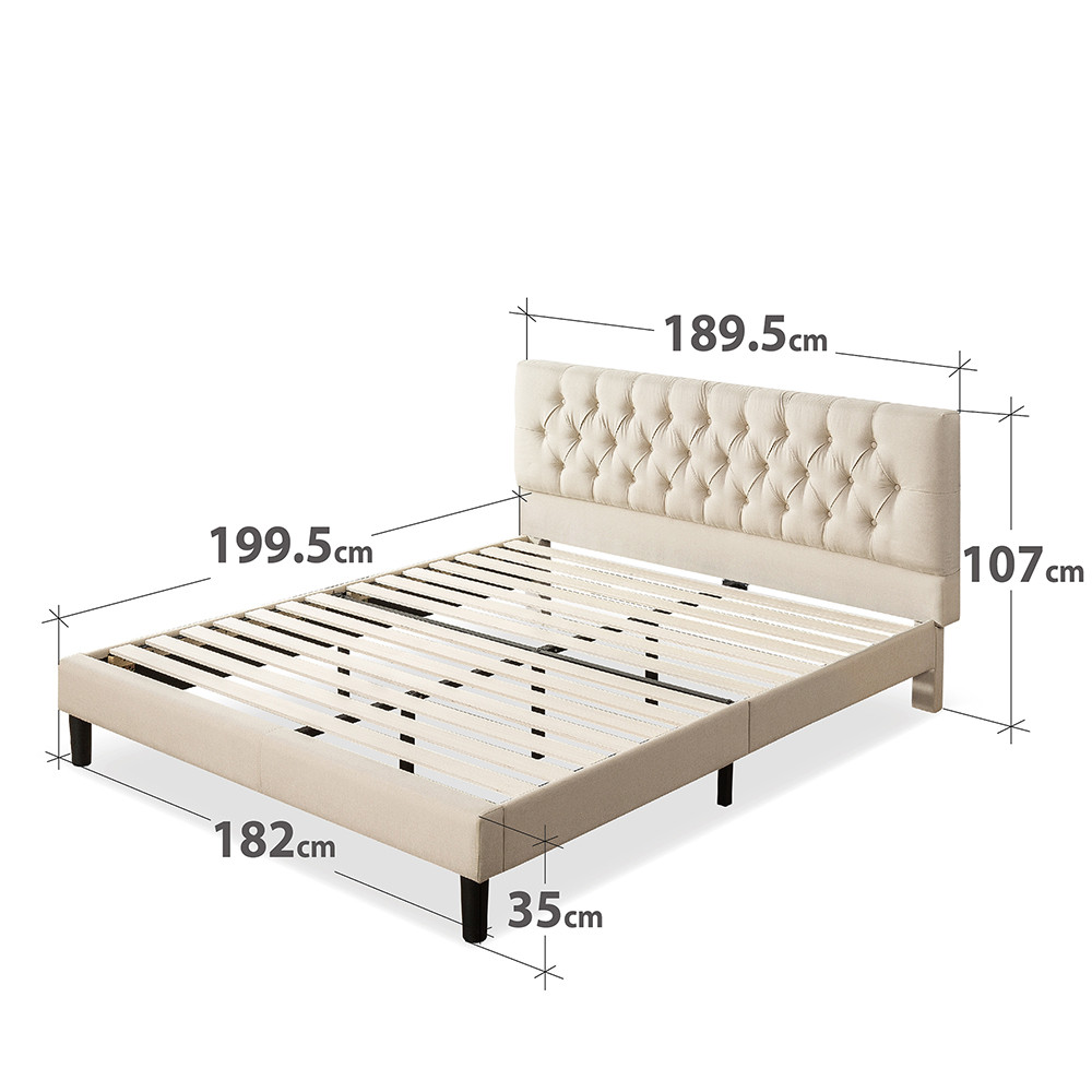 ZINUS MISTY UPHOLSTERED PLATFORM BED FRAME | Zinus Thailand